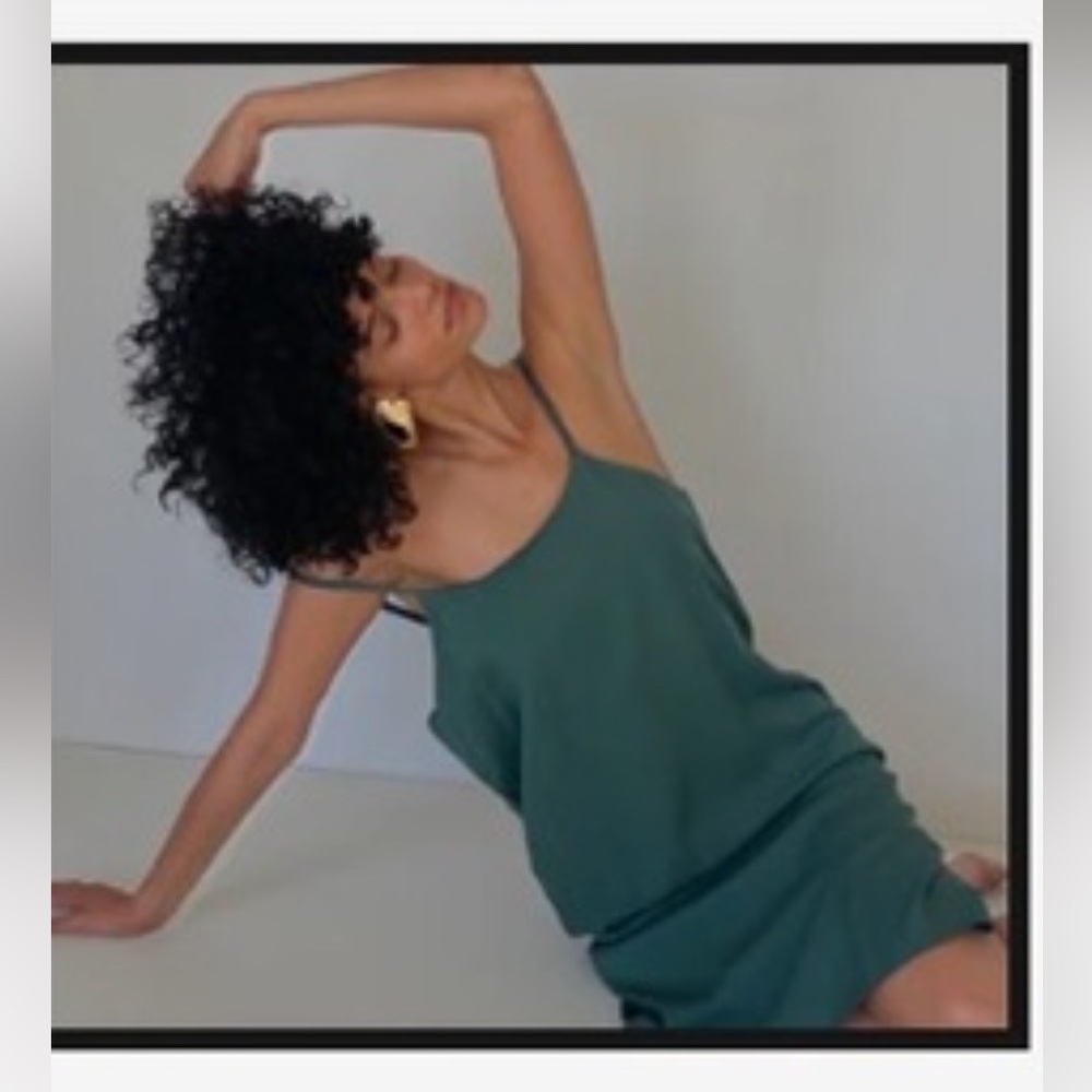 Na Nin Green Modal Slip Dress